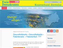 Tablet Screenshot of fdp-aw.de